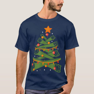 An ugly Christmas design with a Xmas tree made of  T-Shirt