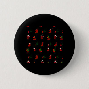 An Ugly Christmas Pattern Button