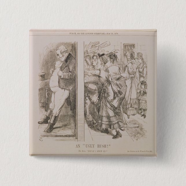 An 'Ugly Rush' Button (Front)