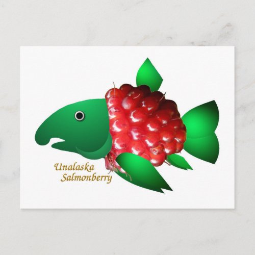 An Unalaska Salmonberry Postcard