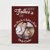 An uncle is like a dad personalized Fathers Day