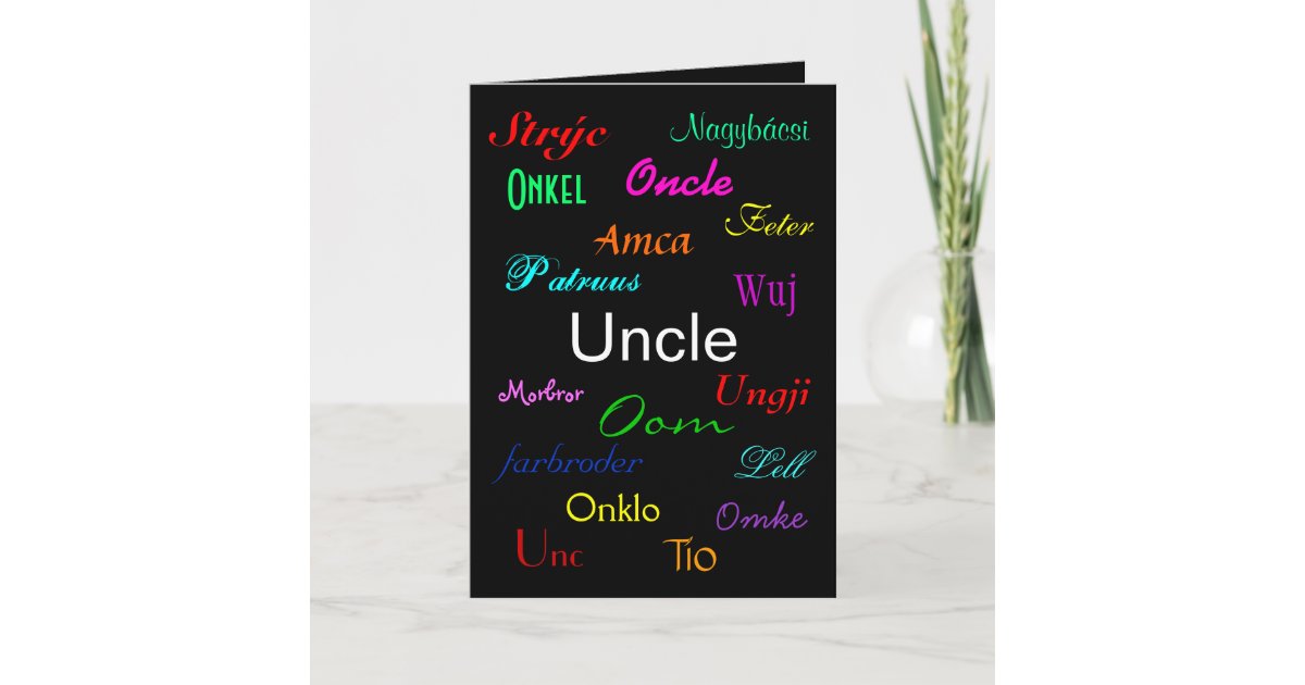 &quot;An Uncle's Birthday I&quot; Card - Customizable | Zazzle.com