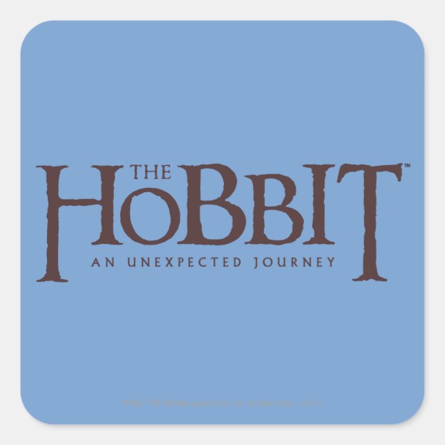 AN UNEXEPECT JOURNEY™ Logo Solid Square Sticker (Front)