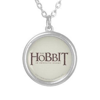 An Unexepected Journey™ Logo Solid Silver Plated Necklace by thehobbit at Zazzle