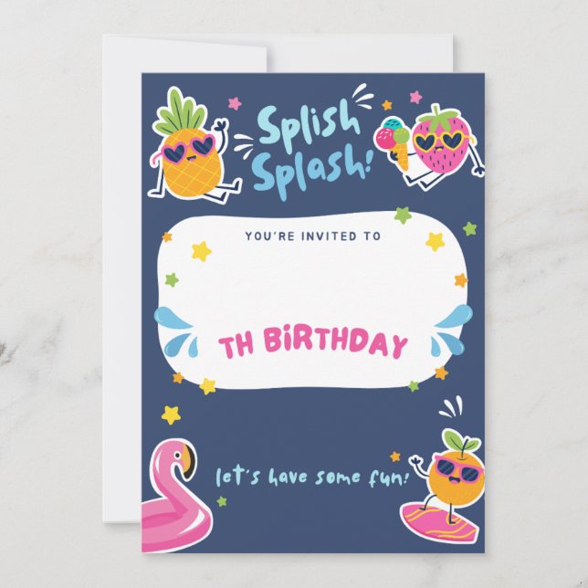 An unforgettable moment awaits birthday invitation (Front)