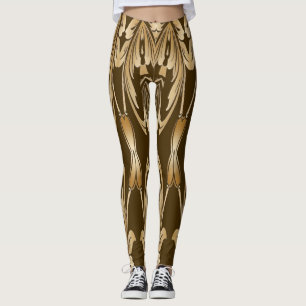 An unique cute brown color "Ratti_Creative_Arts" Leggings