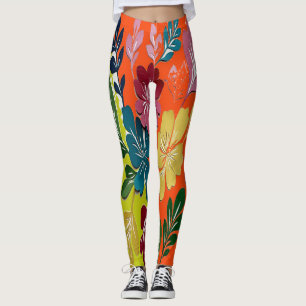 An unique cute multicolor "Ratti_Creative_Arts" Le Leggings