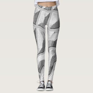 An unique embossing art gray"Ratti_Creative_Arts" Leggings