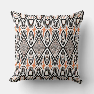 An unique multicolor classic fabric pattern throw pillow