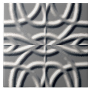 An unique silver gray embossing art classic design ceramic tile