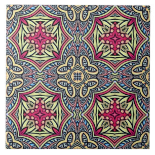 An unique vintage multicolor classic pattern ceramic tile