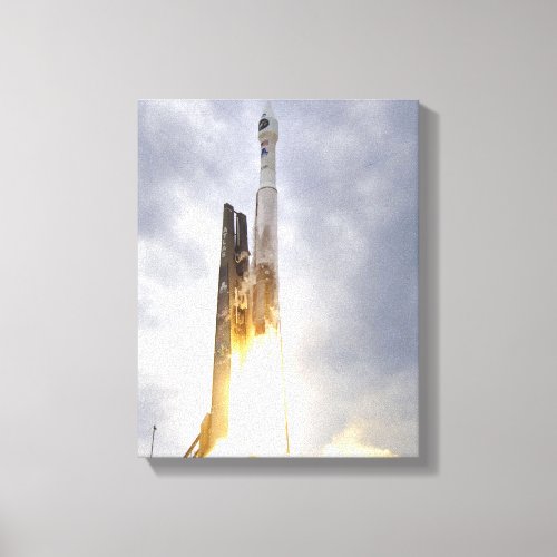 An United Launch Alliance Atlas V rocket lifts Canvas Print
