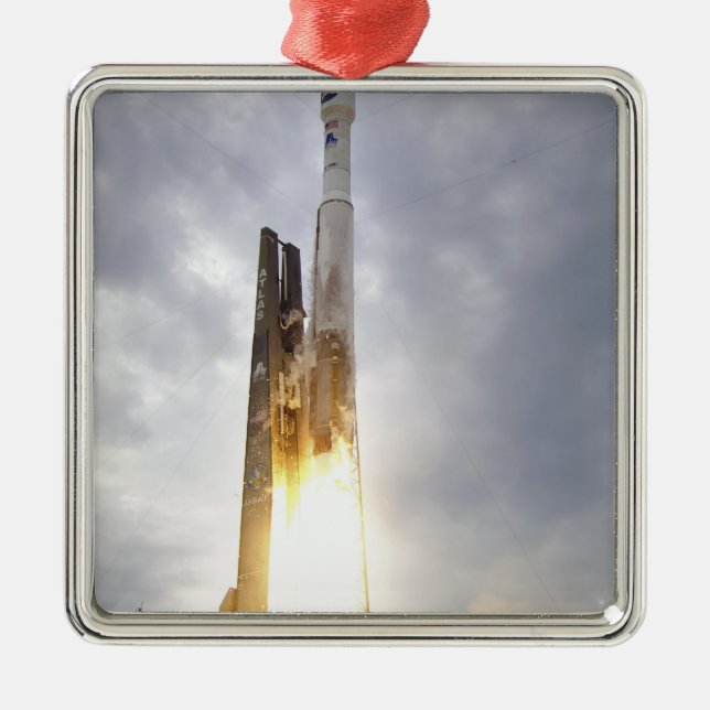 An United Launch Alliance Atlas V rocket lifts Metal Ornament (Front)