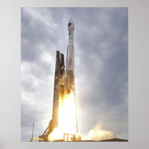 An United Launch Alliance Atlas V rocket lifts Poster
