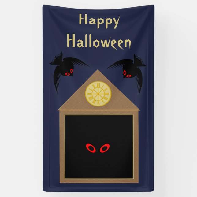 An Unkindness of Ravens Halloween Custom Banner (Vertical)