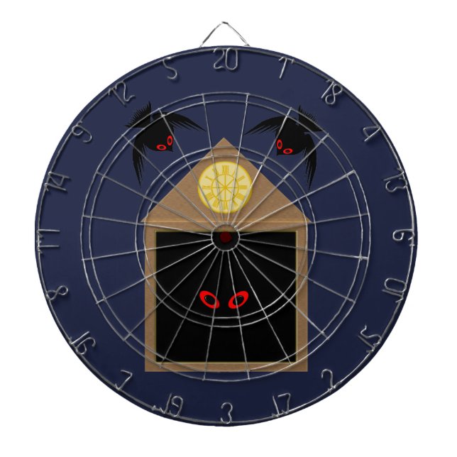 An Unkindness of Ravens Halloween Dart Board (Front)