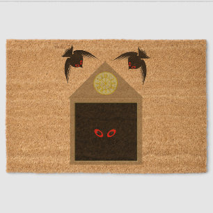 An Unkindness of Ravens Halloween Fiber Doormat