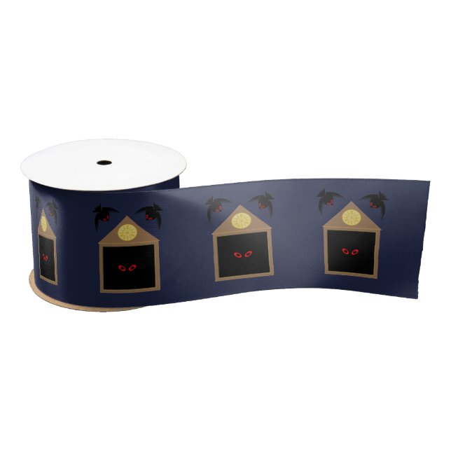 An Unkindness of Ravens Halloween Satin Ribbon (Spool)