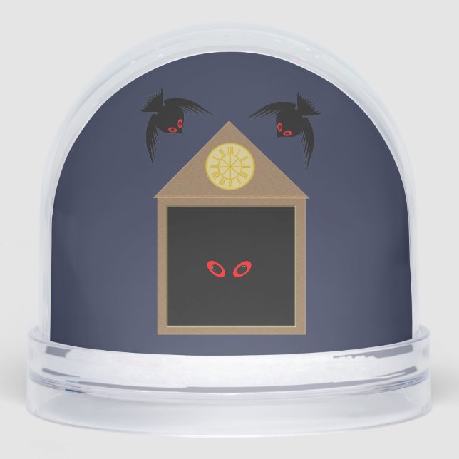 An Unkindness of Ravens Halloween Snow Globe (Front)