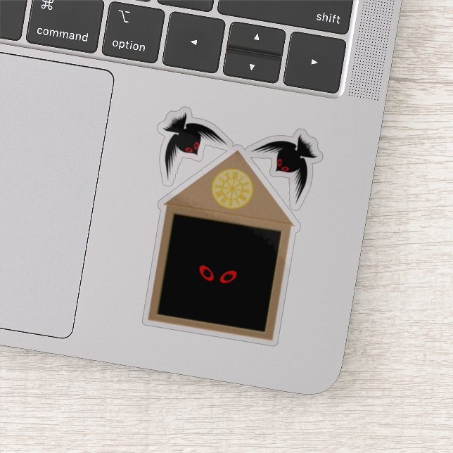 An Unkindness of Ravens Halloween Sticker (Detail)