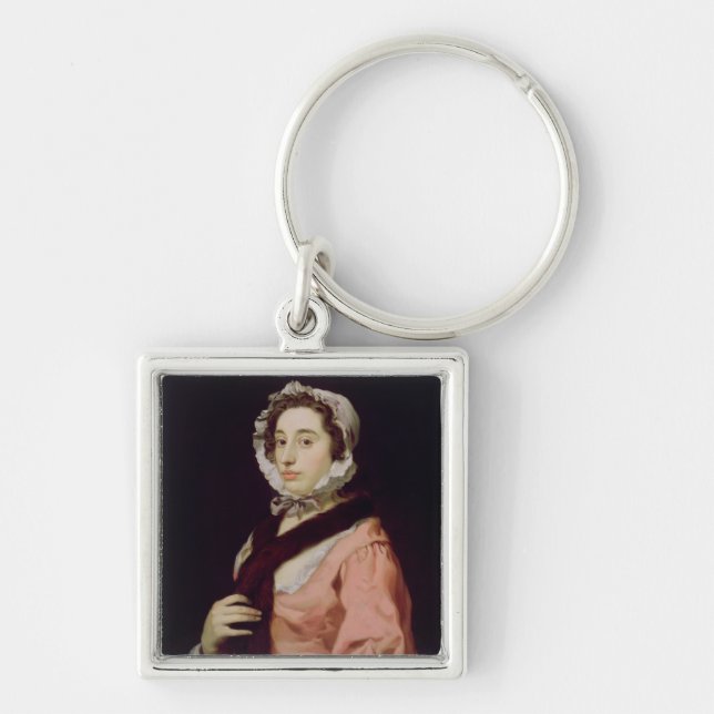 An Unknown Woman, called Peg Woffington (oil on ca Keychain (Front)