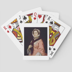 An Unknown Woman, called Peg Woffington (oil on ca Poker Cards
