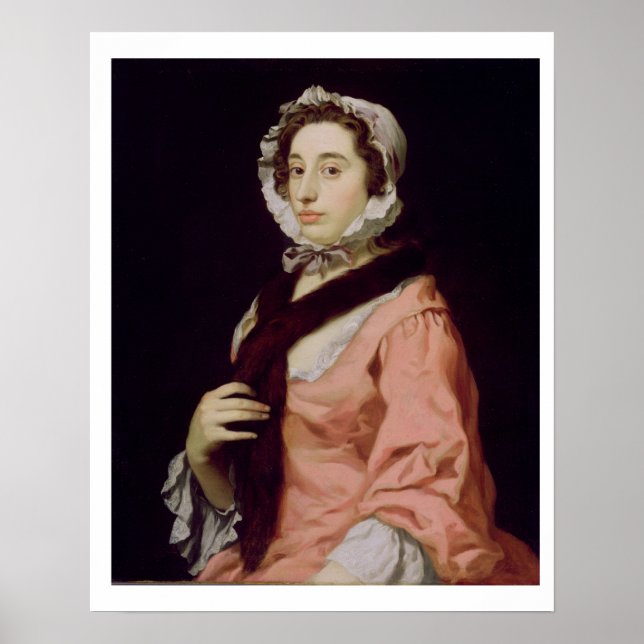 An Unknown Woman, called Peg Woffington (oil on ca Poster (Front)