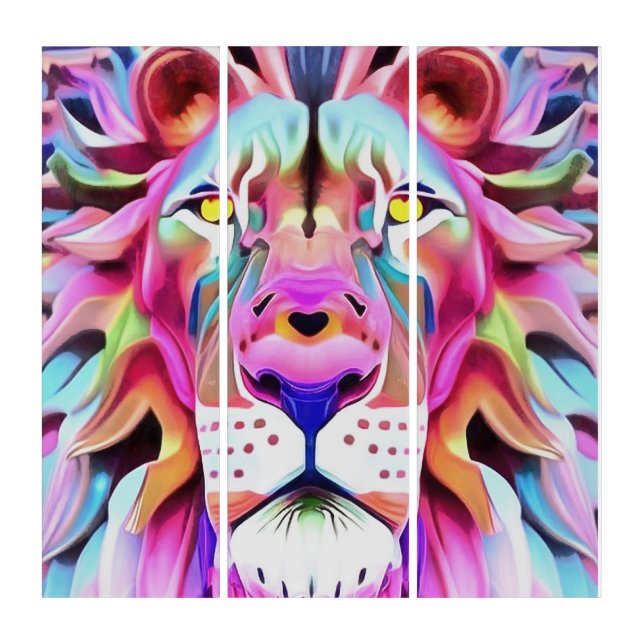 An Unreal Dreamlike Lion Fantasy Art (Front)