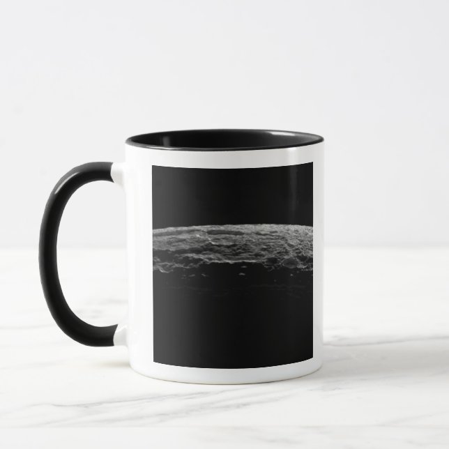 An unreal landscape of Saturn's moon Mug (Left)