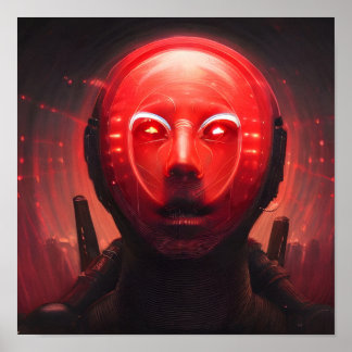 An Unsettling Smile 4a - A.I. Poster