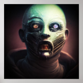 An Unsettling Smile 5 - A.I. Poster