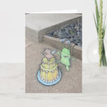 An Unusual Cake Topper Card at Zazzle
