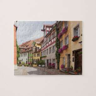 An unusually well-preserved medieval town on the jigsaw puzzle