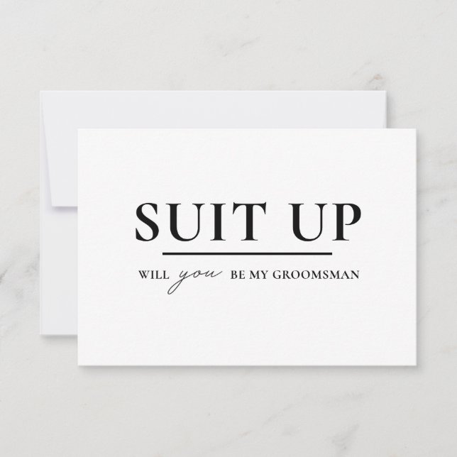 ANA | Flat Wedding Party Proposal Card (Front)