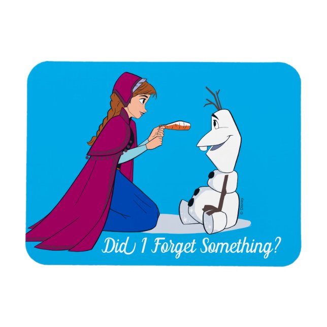 Ana Giving Olaf Carrot Nose Magnet (Horizontal)