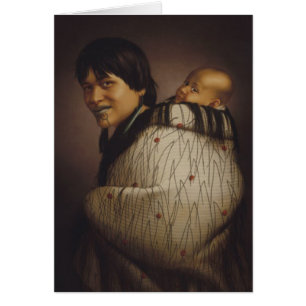 'Ana Rupene and Child' - Gottfried Lindauer Card