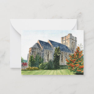 Anabel Taylor Chapel, Cornell University Flat  Note Card