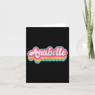 Anabelle First Name Girl Vintage 70s 80s Personali Card