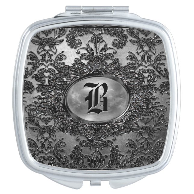 Anabelle Gothic  Victorian Monogram Mirror For Makeup (Front)