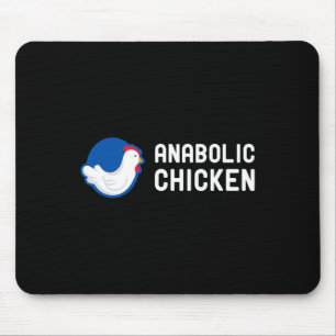 Anabolic Chicken Steroid Gym Fitness Bodybuilding Mouse Pad