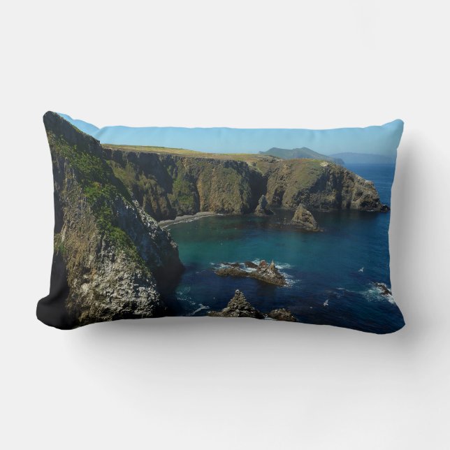Anacapa Island at Channel Islands National Park Lumbar Pillow (Front)