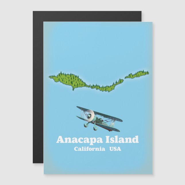 Anacapa Island California USA map (Front/Back)