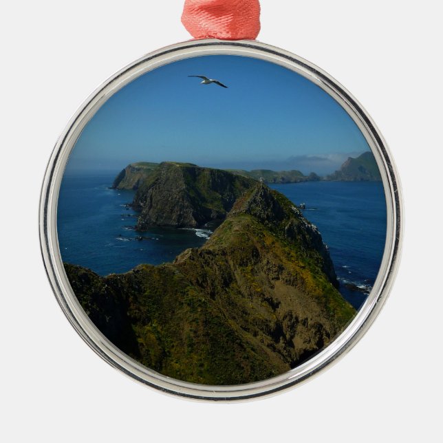 Anacapa's Inspiration Point I in Channel Islands Metal Ornament (Front)