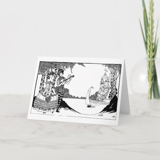 Anachronistic Courtship Valentine Holiday Card (Front)