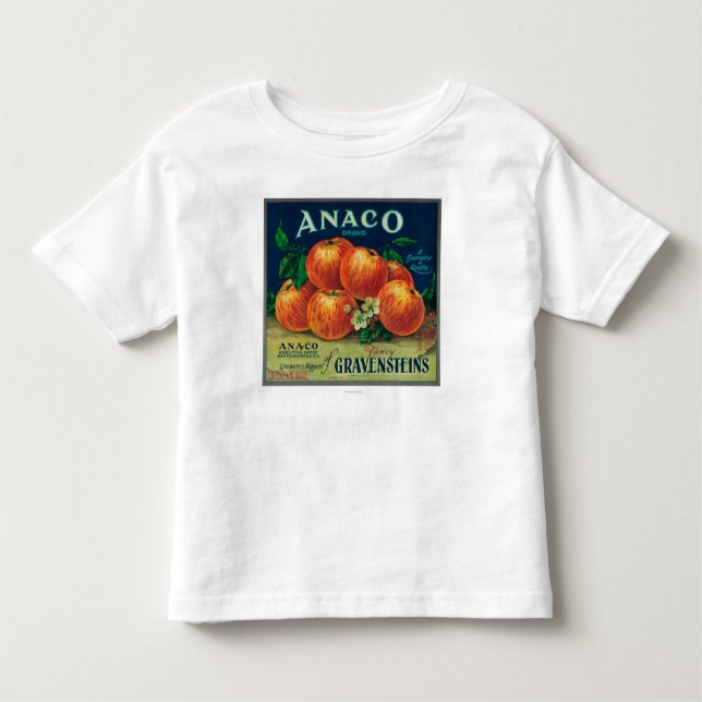 Anaco Apple Crate Label Toddler T-shirt (Front)