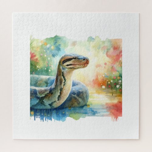 Anaconda Majesty AREF1202 _ Watercolor Jigsaw Puzzle