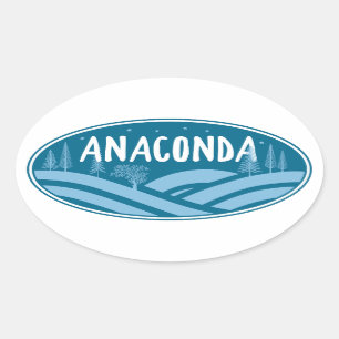 Anaconda Montana Outdoors Oval Sticker