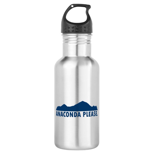 Anaconda Montana Please Stainless Steel Water Bottle (Front)