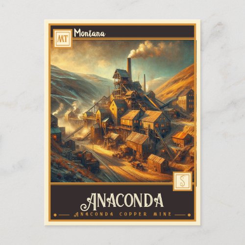 Anaconda Montana  Vintage Postcard