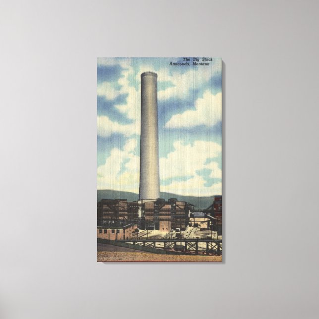 Anaconda, Montana - Washoe Smelter Canvas Print (Front)